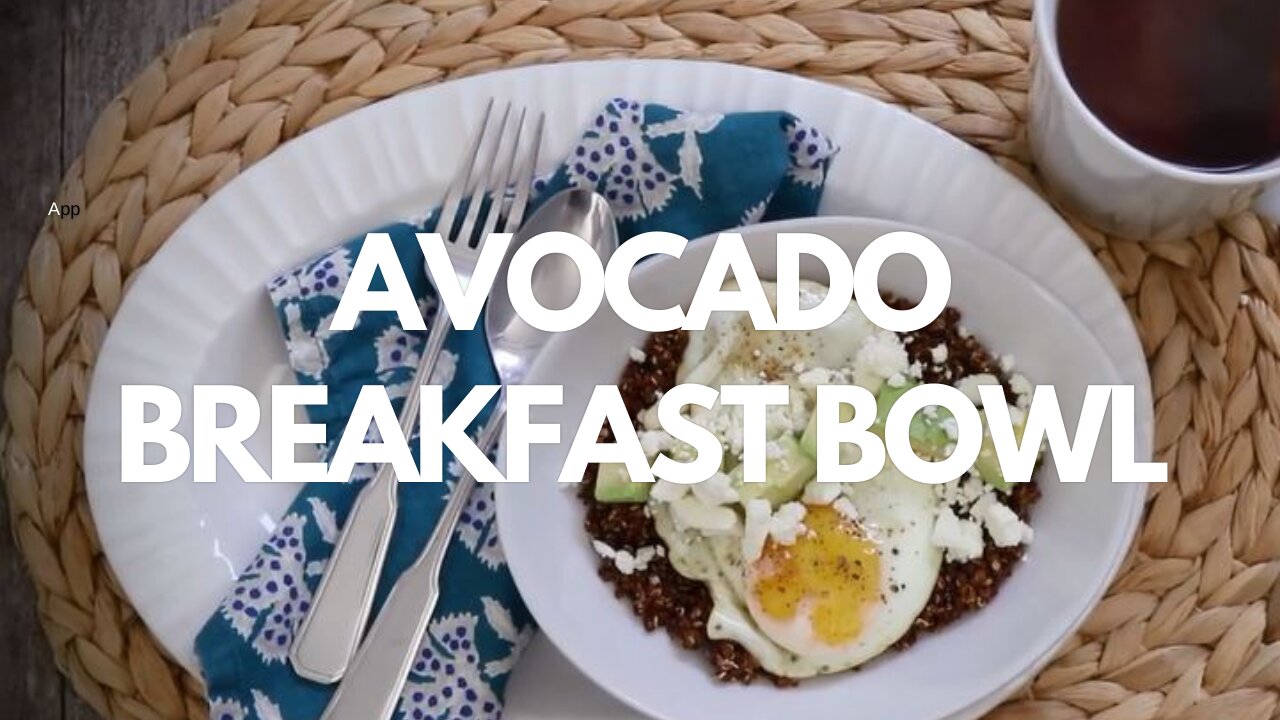 Simple Avocado Breakfast Bowl Recipe