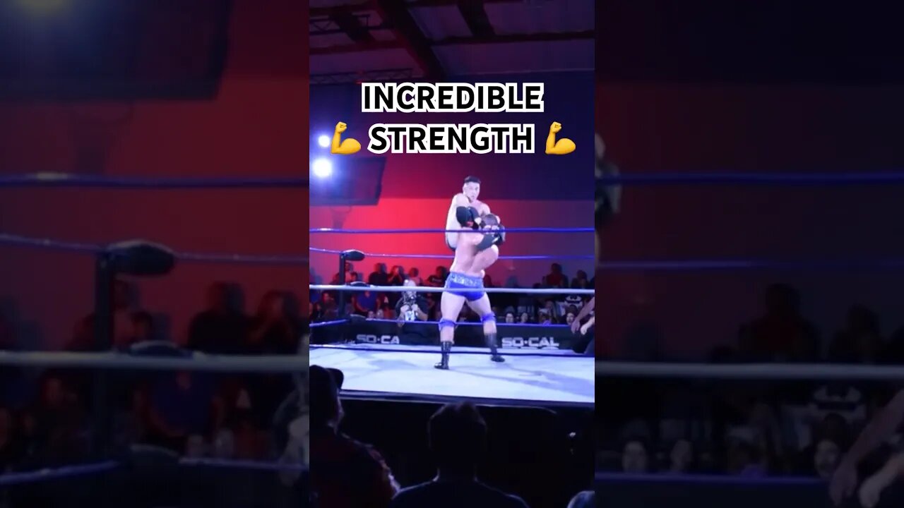 Pro wrestler shows incredible strength! #prowrestling #brocklesnar #wwe #aew #strongman #strength