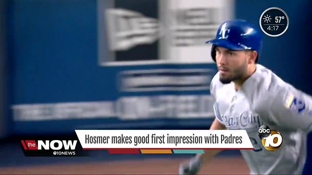 Eric Hosmer makes a good first impression with Padres