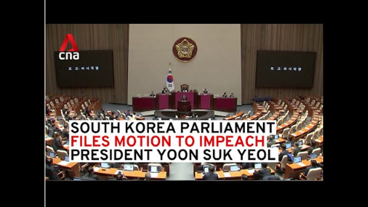 South Korea's parliament files motion to impeach President Yoon Suk Yeol