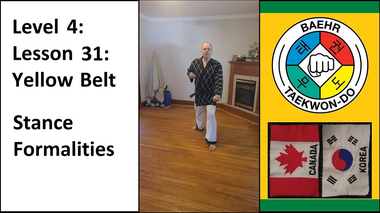 Baehr Taekwondo: 04-31: Green Stripe - Stance Formalities