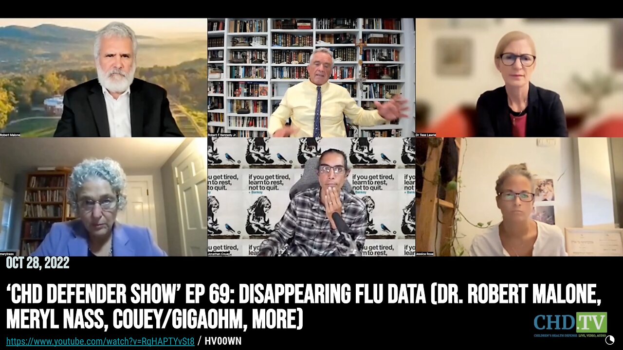 ‘CHD Defender Show’ Ep 69: Disappearing Flu Data (Robert Malone, Meryl Nass, Couey/GigaOhm, more)