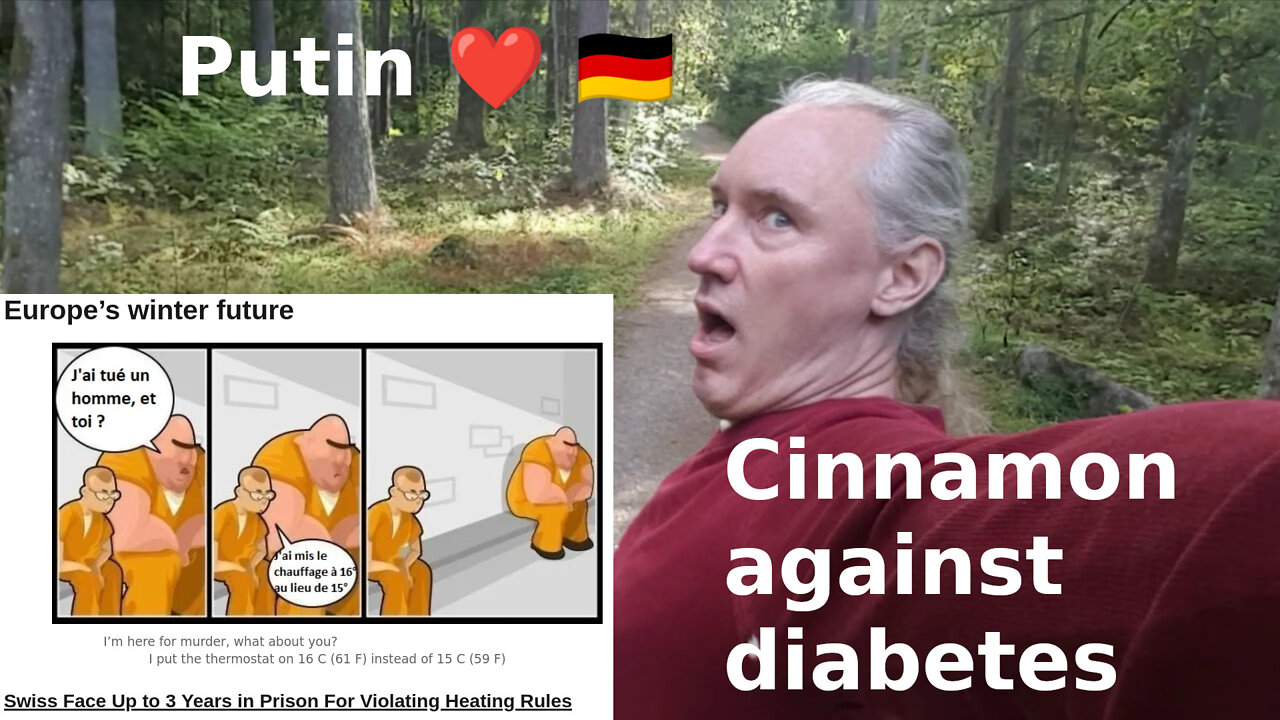 Putin cares for Germany. Cinnamon. Adjusting the gut bacteria. Fear persuasion works