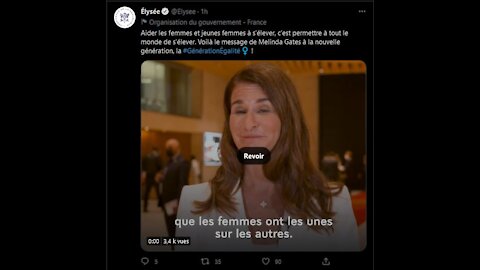 Élysée officiel vidéo de Melinda Gates