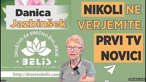 NIKOLI NE VERJEMITE PRVI TV NOVICI - Danica Jazbinškek