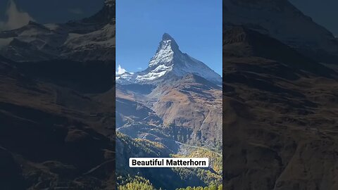 Viewing the Matterhorn on a cloudless fall day in Zermatt, Switzerland! Spectacular!