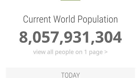 EARTH POPULATION SEPTEMBER 2023 8.057.931.304