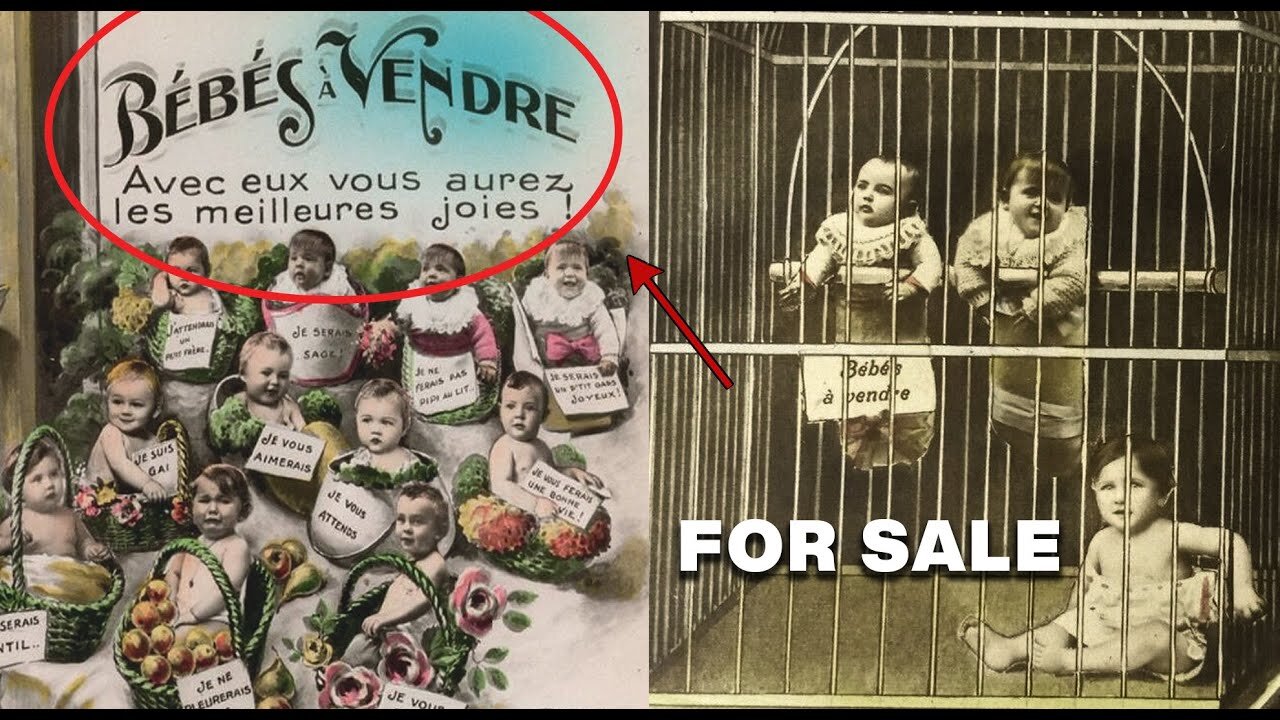 Babies were sold as PRODUCTS in the 1900s "À Vendre" + New Repopulation Postcards Collection Update