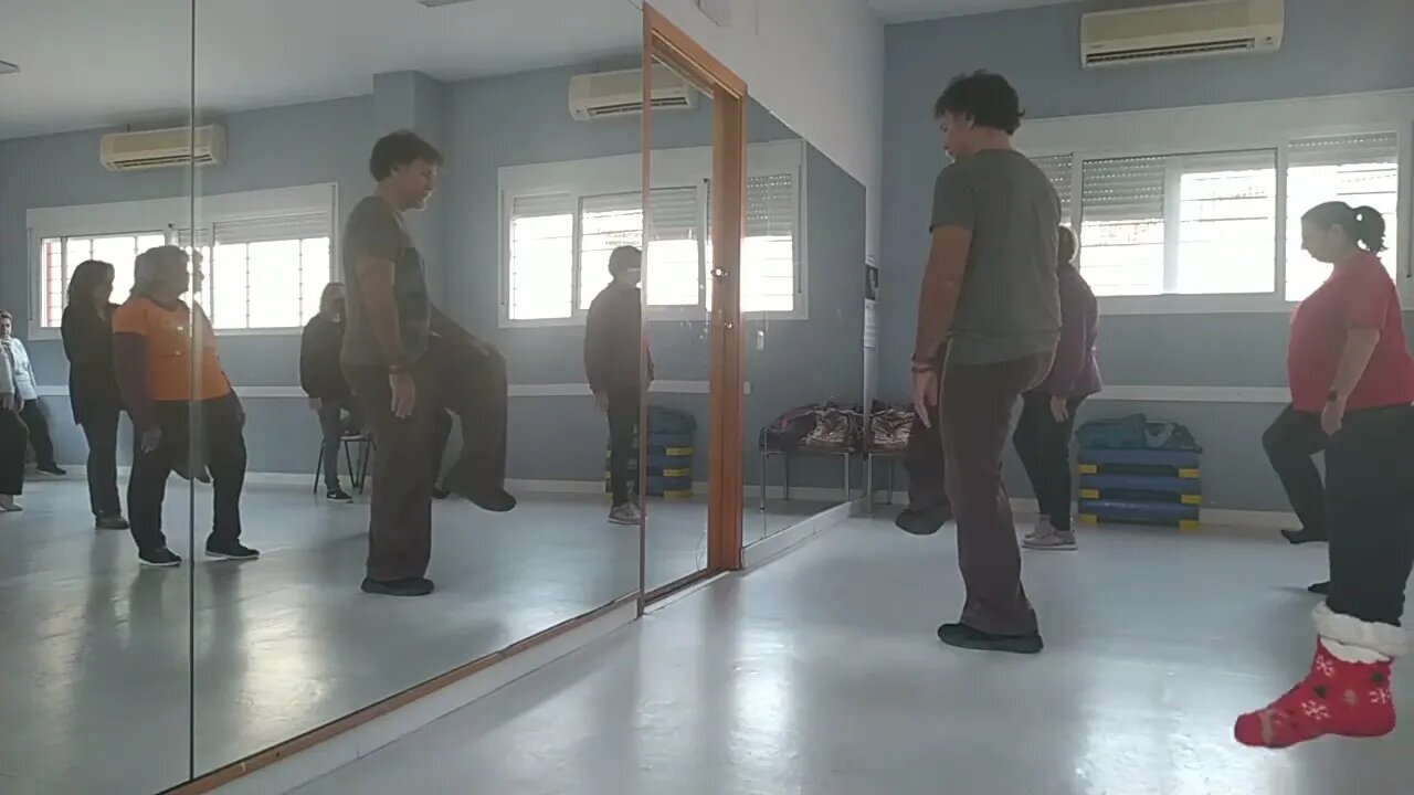 Tai Chi Unidad clase completa, girar y golpear al Tigre