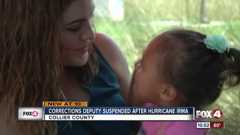 Corrections deputy suspended after Hurricane Irma