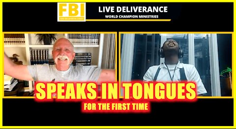 SECURITY GUARD GETS SET FREE AND SPEAKS IN TONGUES
