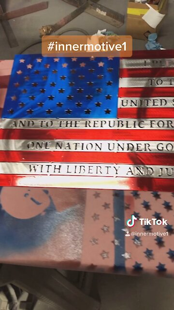 Custom American flags (completed)