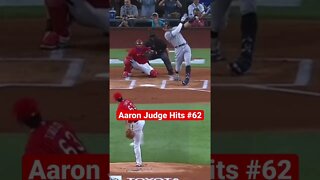 Aaron Judge hits #62! #shorts #aaronjudge #homerun #baseball #62 #shortsvideo