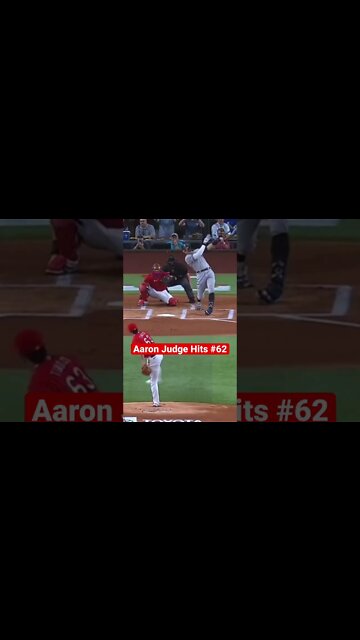 Aaron Judge hits #62! #shorts #aaronjudge #homerun #baseball #62 #shortsvideo