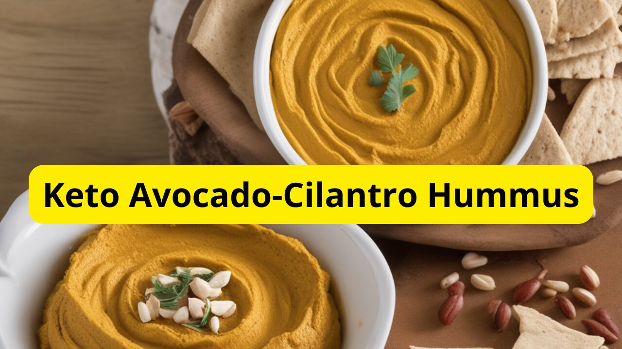 Keto Avocado-Cilantro Hummus