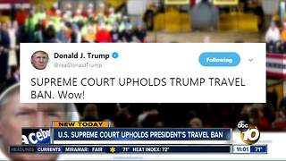 Supreme Court upholds Trump's travel ban