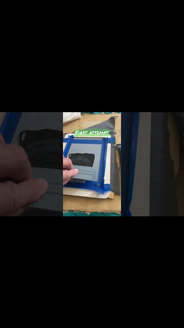 First attempt - silk screen