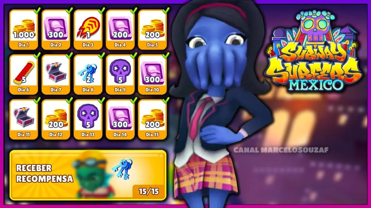 Tudo do Calendário do Subway Surfers Mexico Halloween 2022