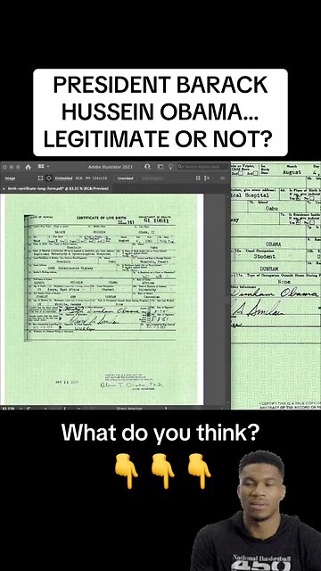 This is the Birth certificate Hawaii released.