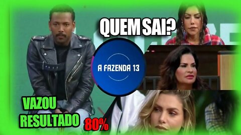 A FAZENDA 13: ENQUETE ATUALIZADA MOSTRA FAZENDEIRO ELIMINADO LIZIANE, SOLANGE, ERIKA SAI BOREL? VEJA