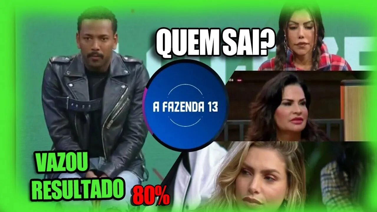 A FAZENDA 13: ENQUETE ATUALIZADA MOSTRA FAZENDEIRO ELIMINADO LIZIANE, SOLANGE, ERIKA SAI BOREL? VEJA