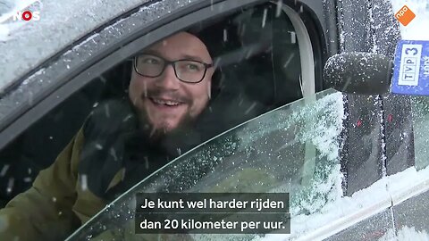 Hevige sneeuwval in Midden Europa