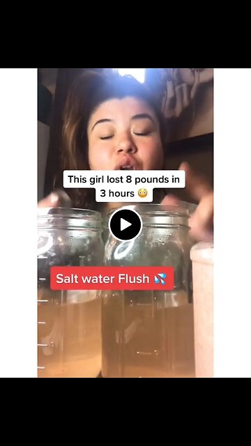 This girl lost 8pounds in 3hours
