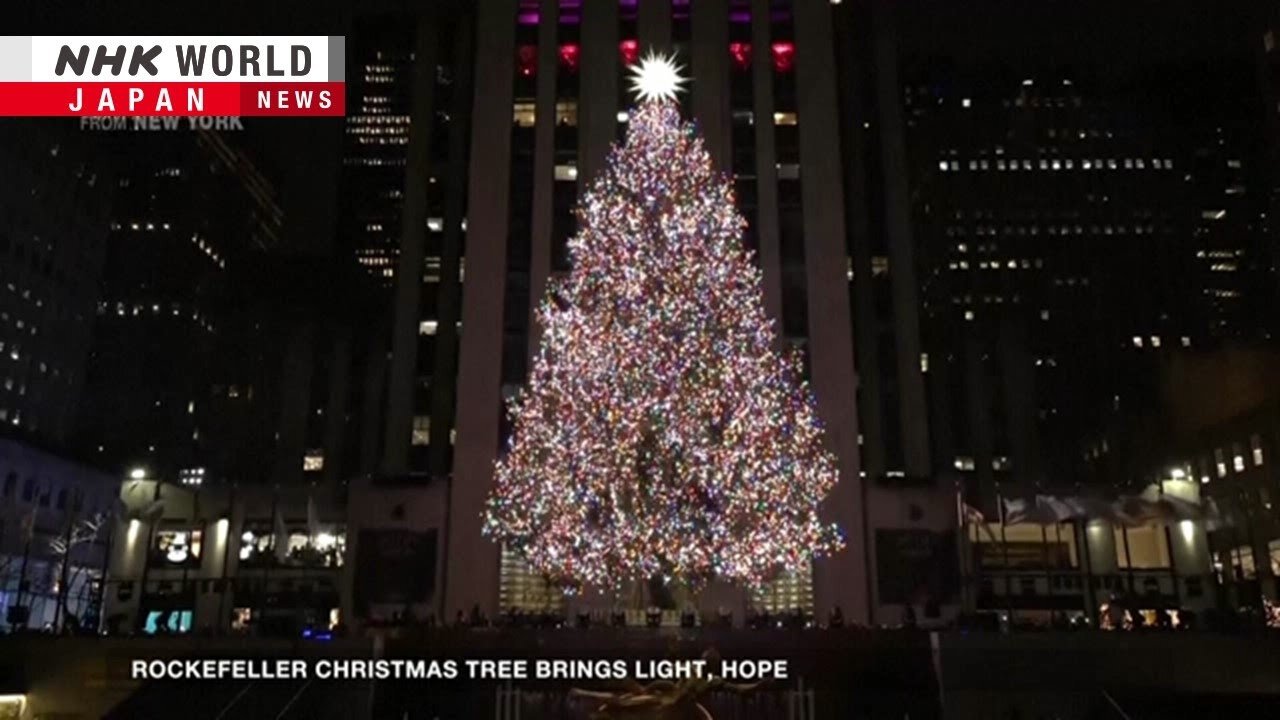 Rockefeller Christmas tree brings light, hopeーNHK WORLD-JAPAN NEWS