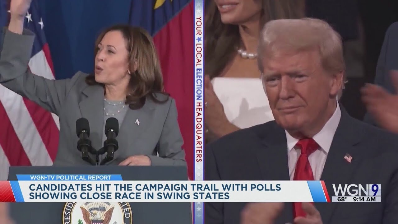 Battleground Polls Show Harris, Trump in Close Race