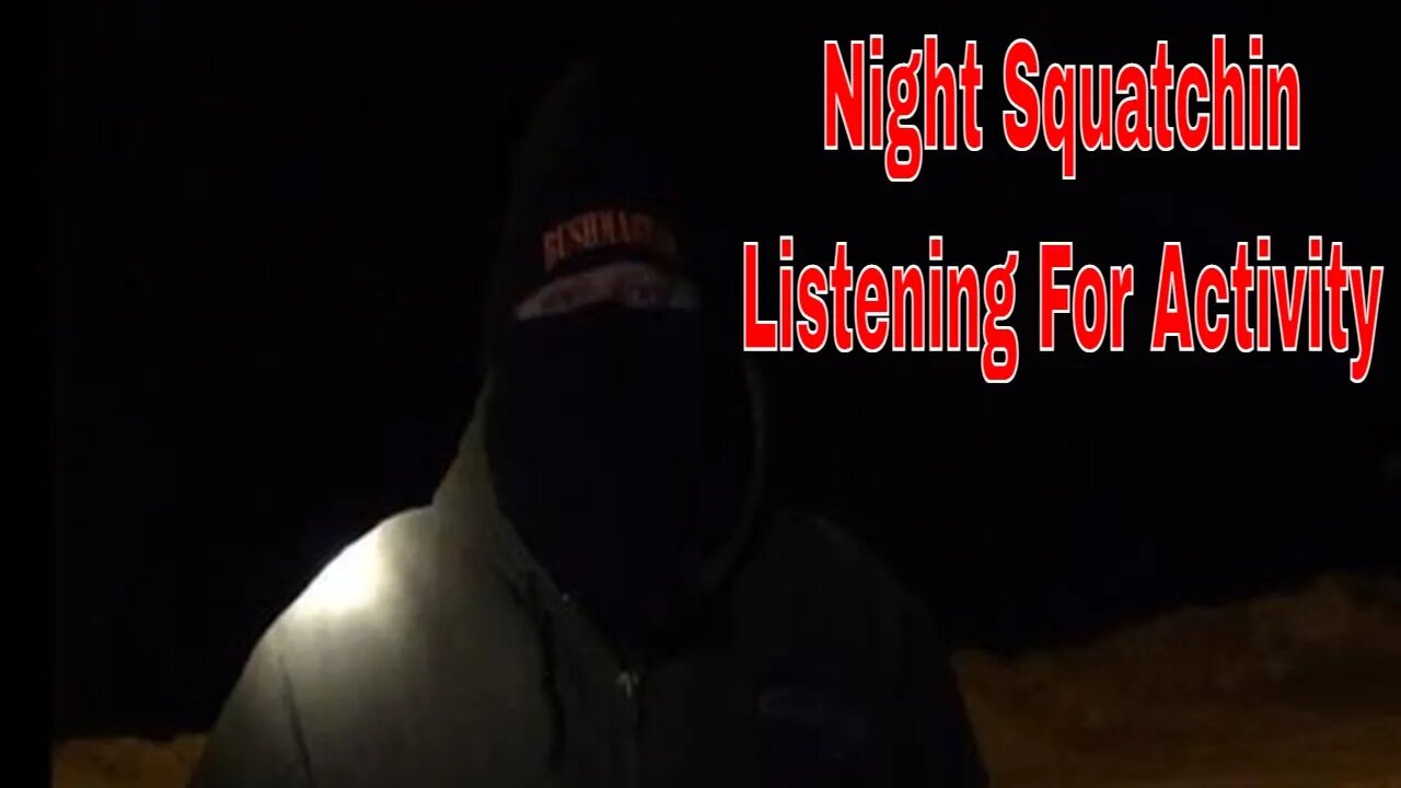 Night Squatchin Listening For Activity In Almost Total Darkness