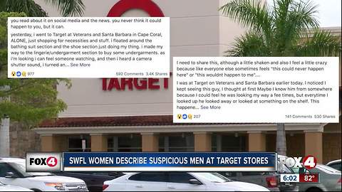 Viral posts describe suspicious men at Target stores