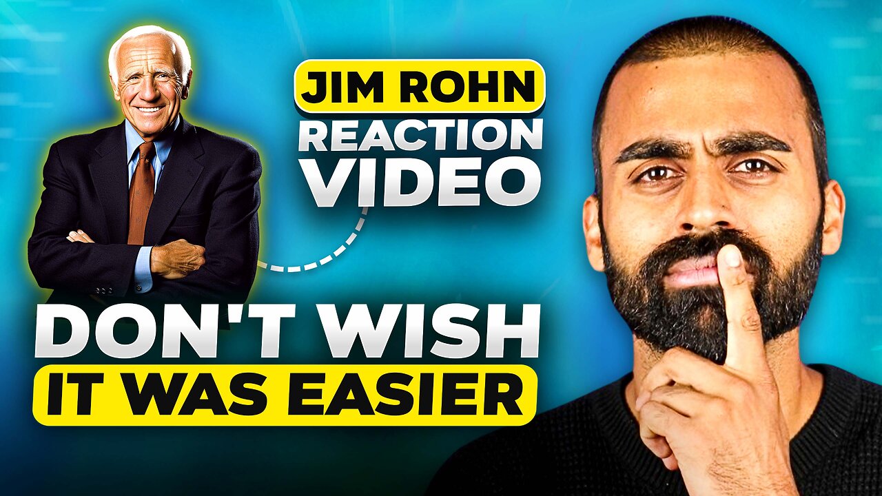 Jim Rohn Reaction Video - Don't Wish It Was Easier