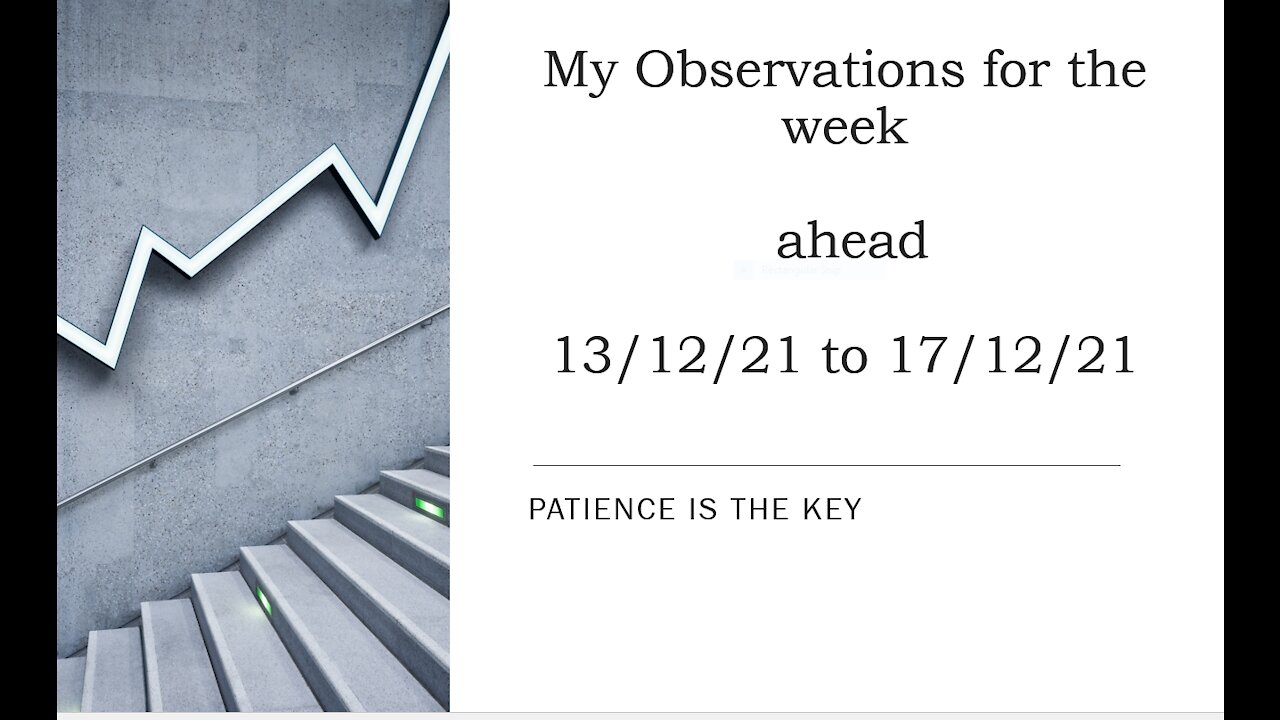 Ep 032 Observations for the week ahead