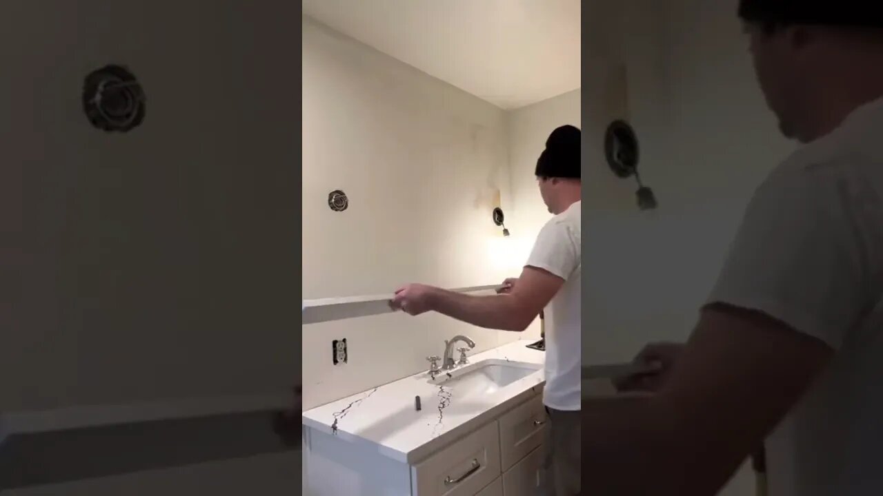 Quartz backsplash 🤩🤩🤩