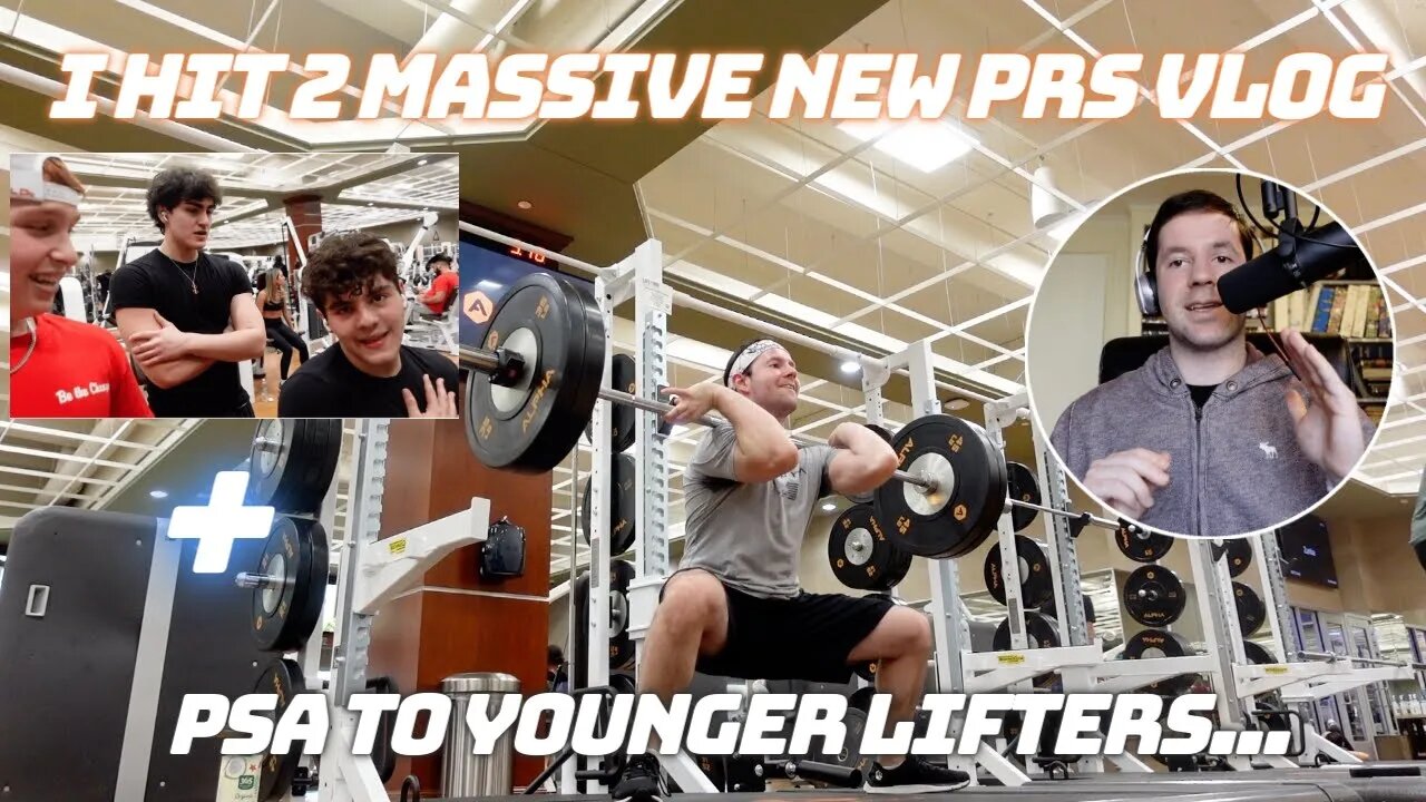 I Hit 2 Massive PRs Front Squat and Hang Power Clean | PSA TO YOUNGER LIFTERS | Funny GYM VLOG