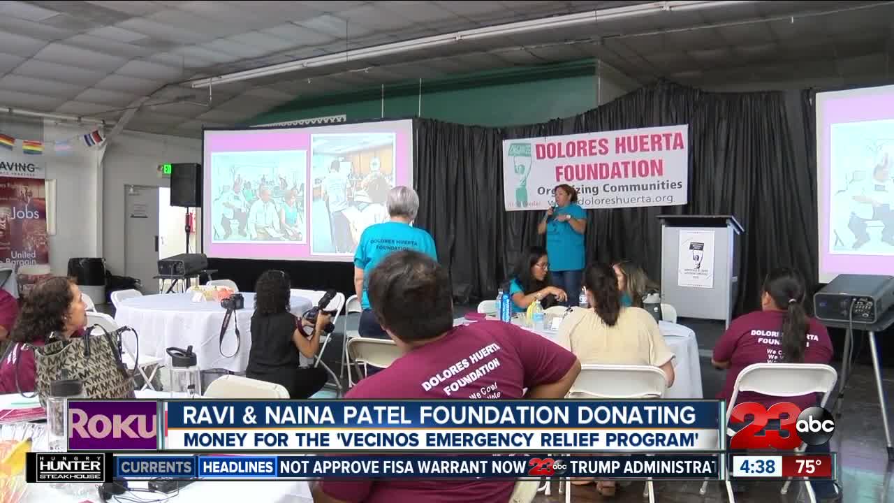 Ravi and Naina Patel Foundation donates $195,000 to the Dolores Huerta Foundation