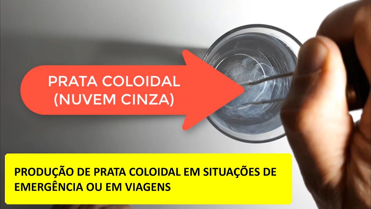 Produção de prata coloidal em situações de emergência ou em viagens