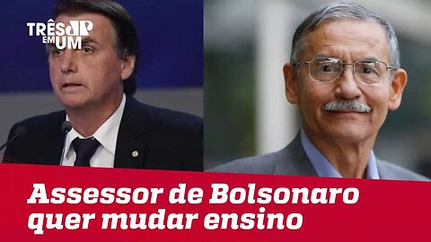 Assessor de Bolsonaro quer mudar ensino nas escolas