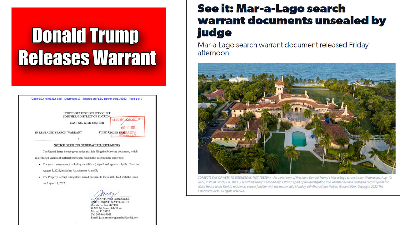 Donald Trump Releases Warrant To The Chagrin of Detractors