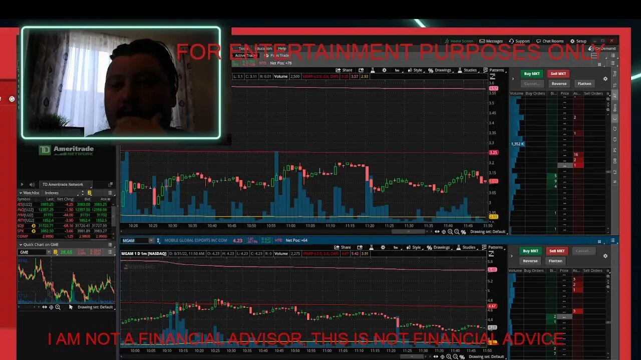 COME CHILL : IS $MGAM about to run? LIVE IPOS $MOB and watch as the $BBBY $APE/$AMC saga unfolds