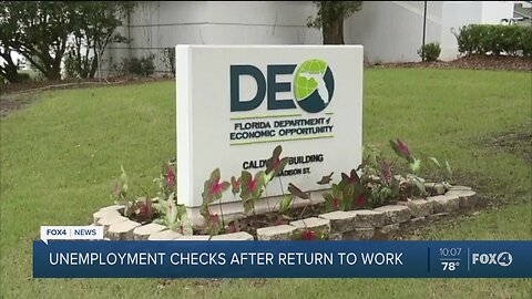 Unemployment checks after return to work
