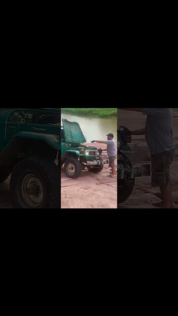 FJ squirting coolant during recovery