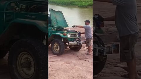 FJ squirting coolant during recovery