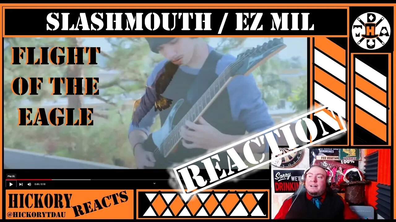 Soaring High! Slashmouth/EZ Mil - Flight Of The Eagle(Guitar Song) Reaction | Drunk Magician Reacts