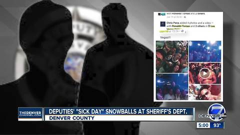 Denver deputies disciplined after calling in sick, getting caught on trip to Las Vegas