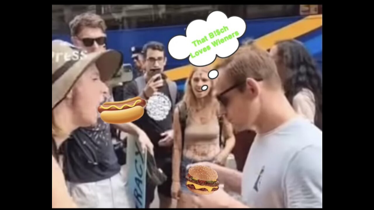 Psycho Vegan Starts A Rap Battle With Man Eating A…..