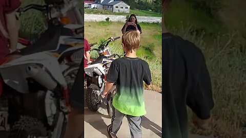 Dirtbike SURPRISE!!! | Almost Didn't Notice! | 🤣🤣🤣🤣 | #dirtbike #motocrosskid #lovethissport