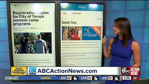 Registration begins for City of Tampa summer camp programs