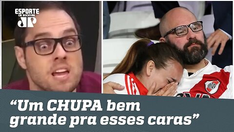 Repórter SE DELICIA com VEXAME do RIVER: "CHUPA!"