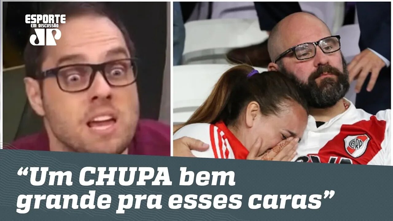 Repórter SE DELICIA com VEXAME do RIVER: "CHUPA!"